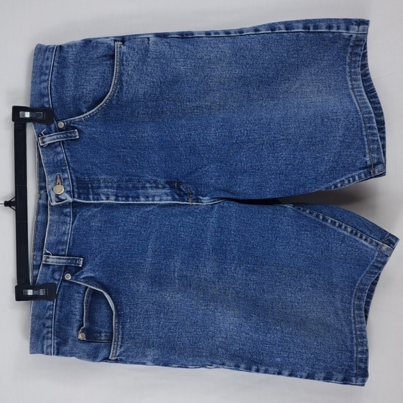 Wrangler med dark wash dad jorts summer casual size 38 inseam 10 shorts - Picture 3 of 5